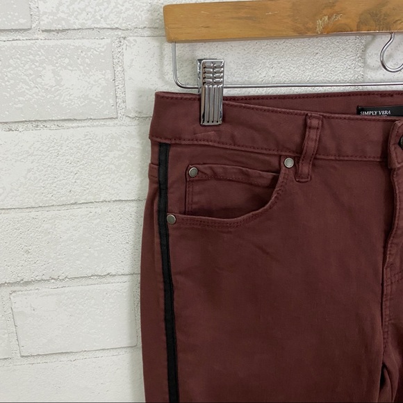 LAST CHANCE ✨ SIMPLY VERA Raspberry MC Flex Skinny Pant - Picture 5 of 10